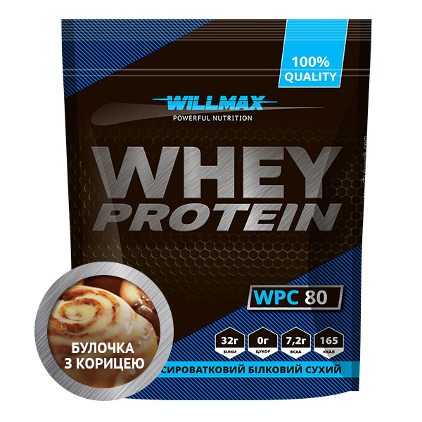 Протеин Willmax 80% Булочка с корицей 920г
